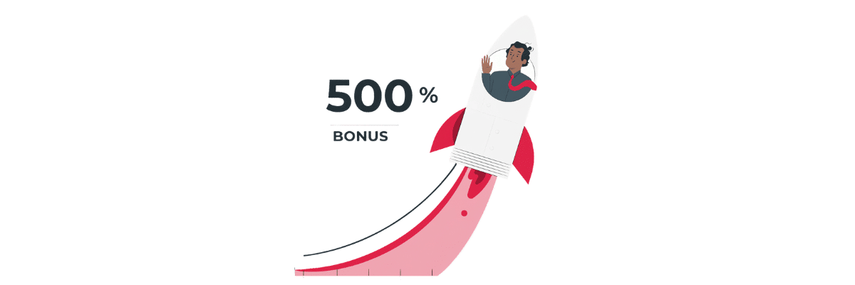 Hvordan fungerer en 500% bonus?