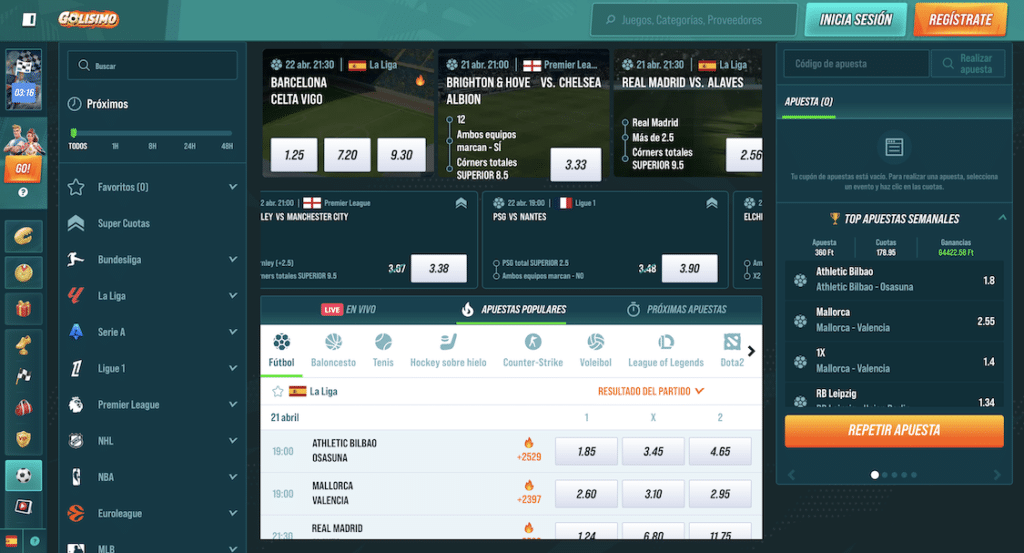 Golisimo Casino deportes