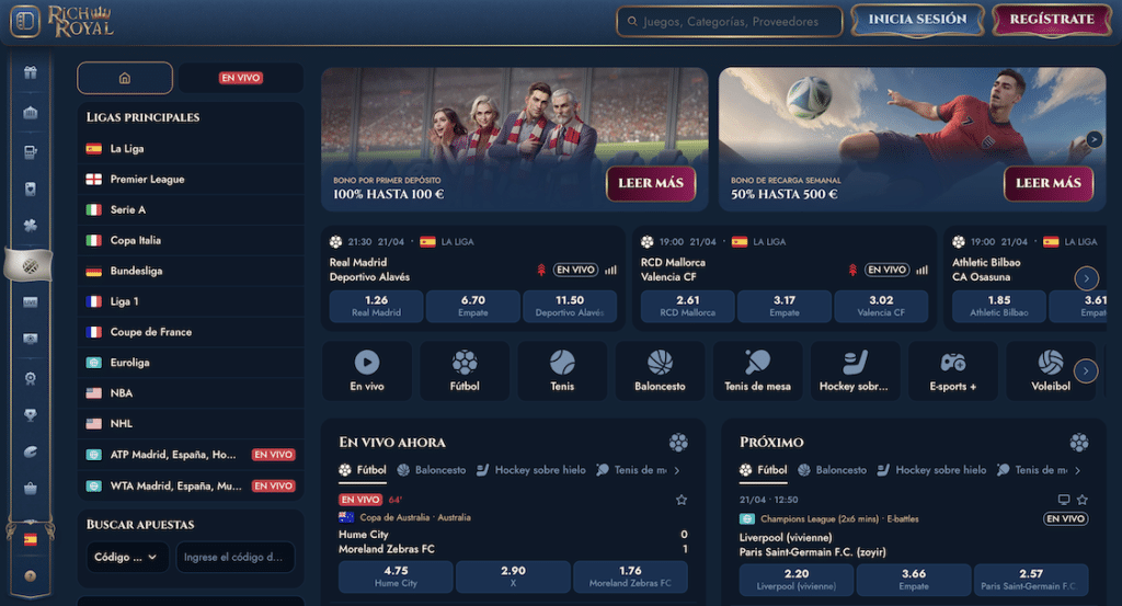 RichRoyal Casino deportes